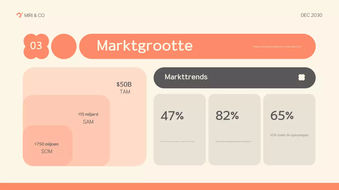 grijs modern ondernemingsplan
