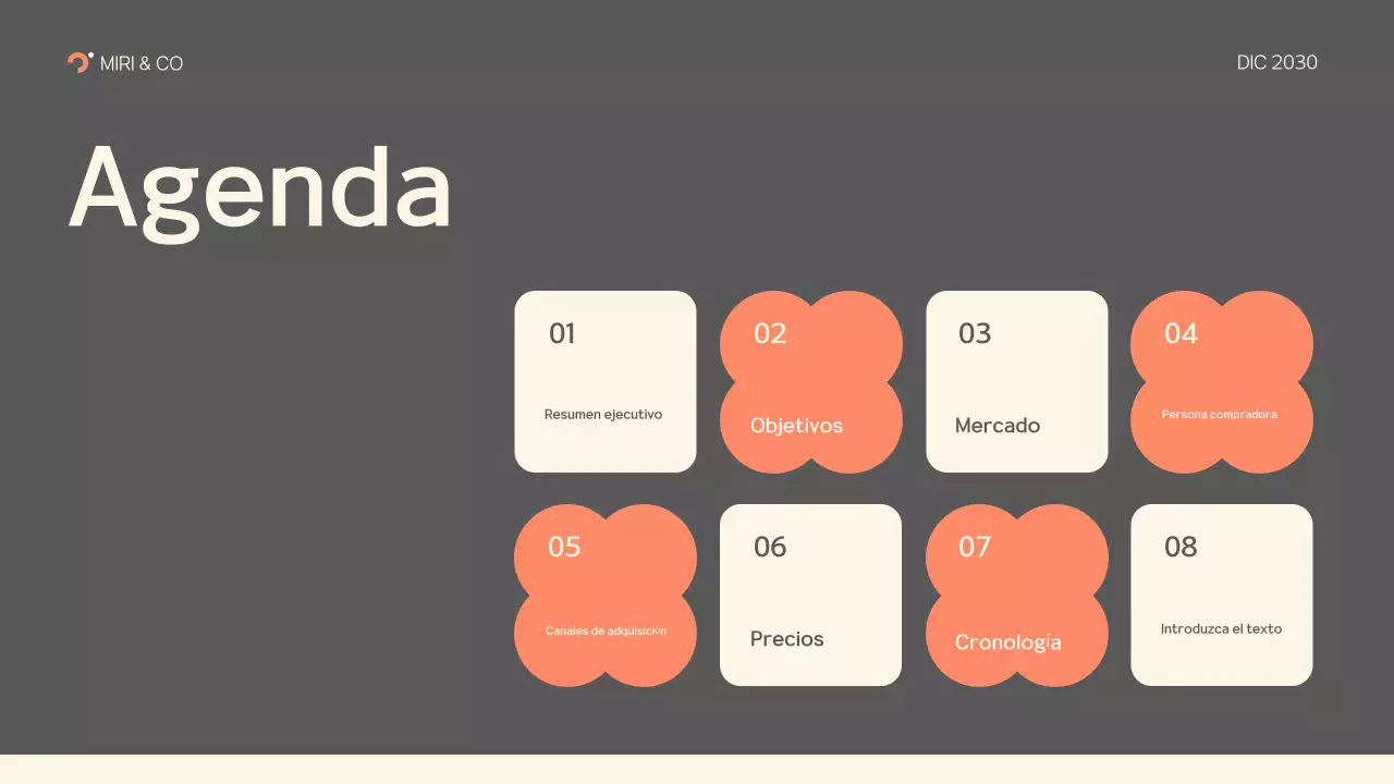 plan de empresa grey modern