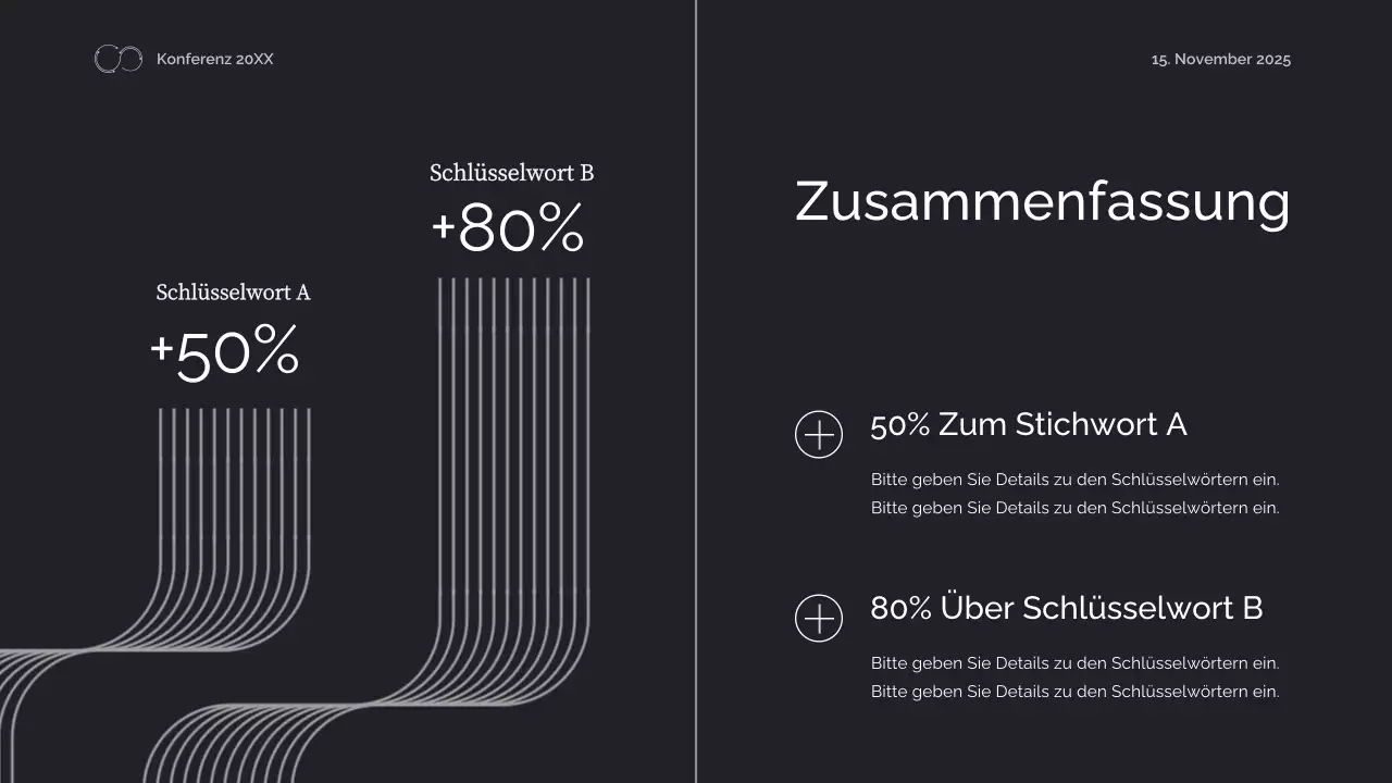 ankündigung der konferenz für schwarze geometrische technik