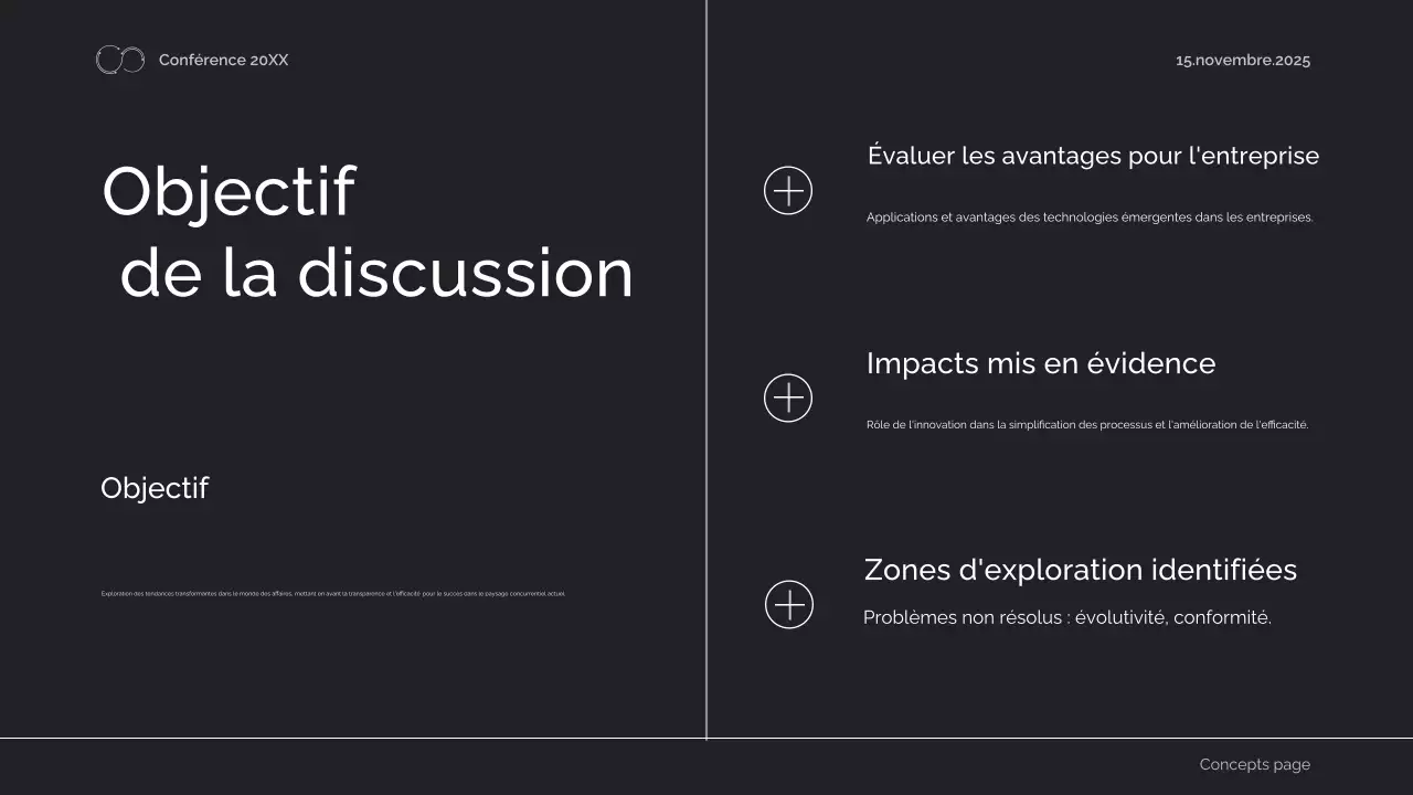 annonce de la conférence sur l'ingénierie géométrique noire