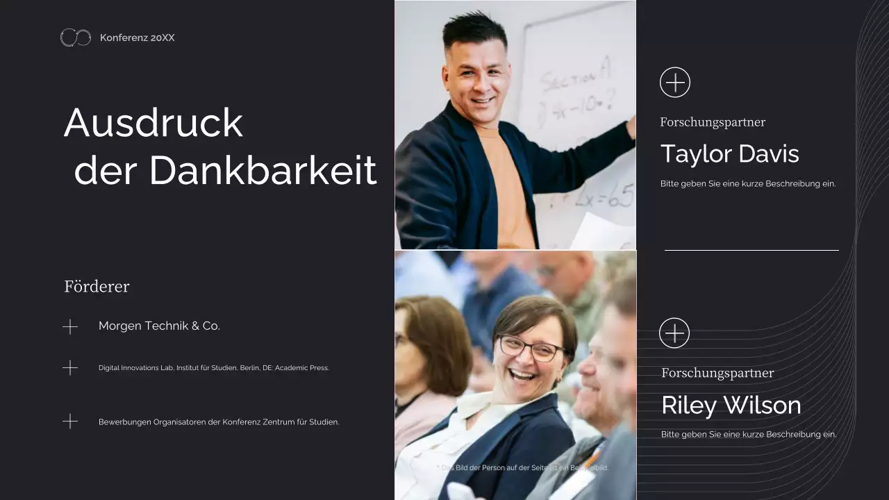 ankündigung der konferenz für schwarze geometrische technik