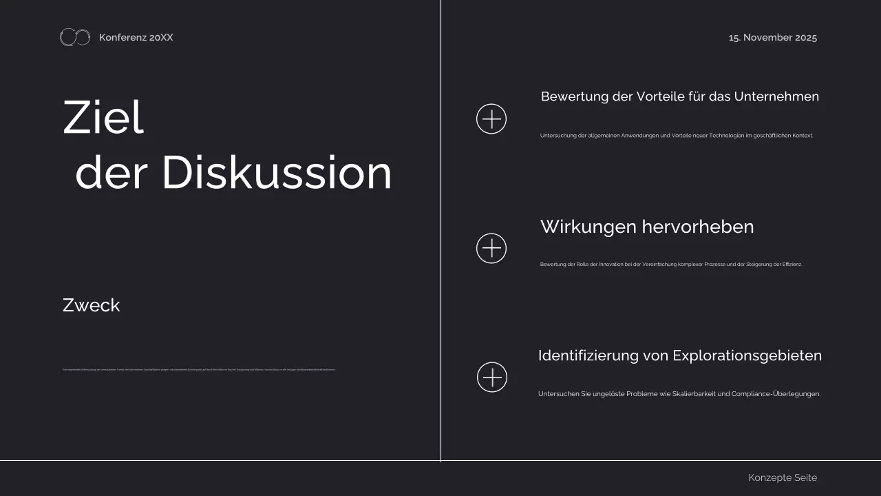 ankündigung der konferenz für schwarze geometrische technik