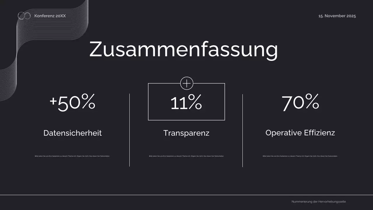 ankündigung der konferenz für schwarze geometrische technik