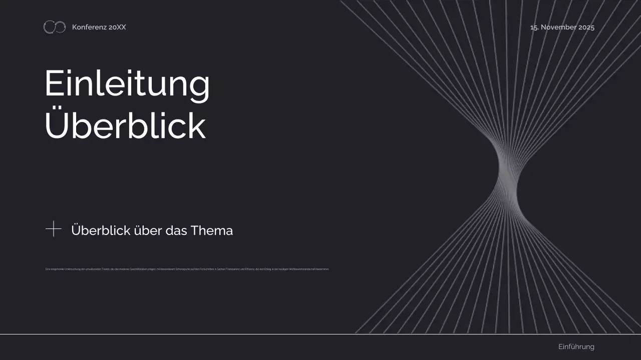 ankündigung der konferenz für schwarze geometrische technik