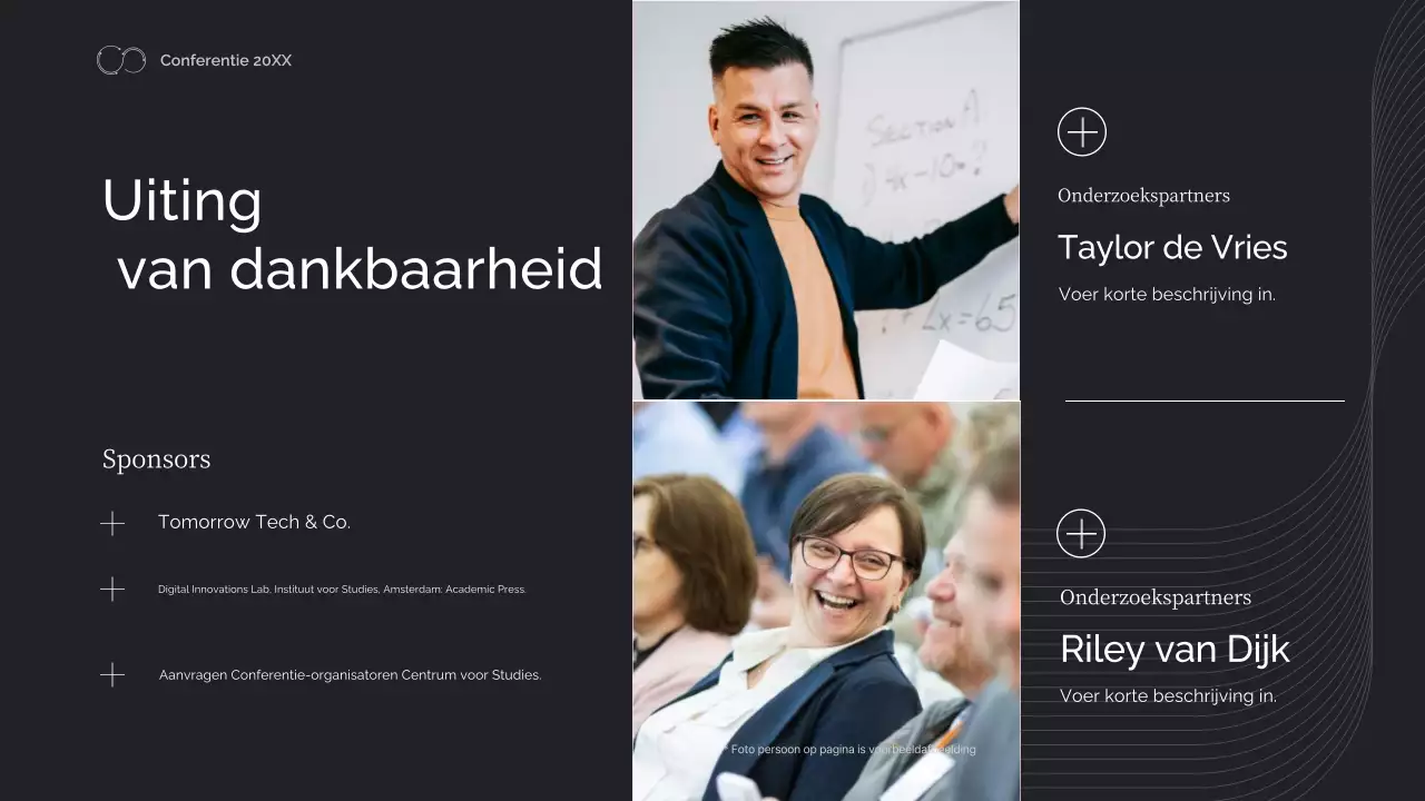 aankondiging zwarte geometrische ingenieursconferentie