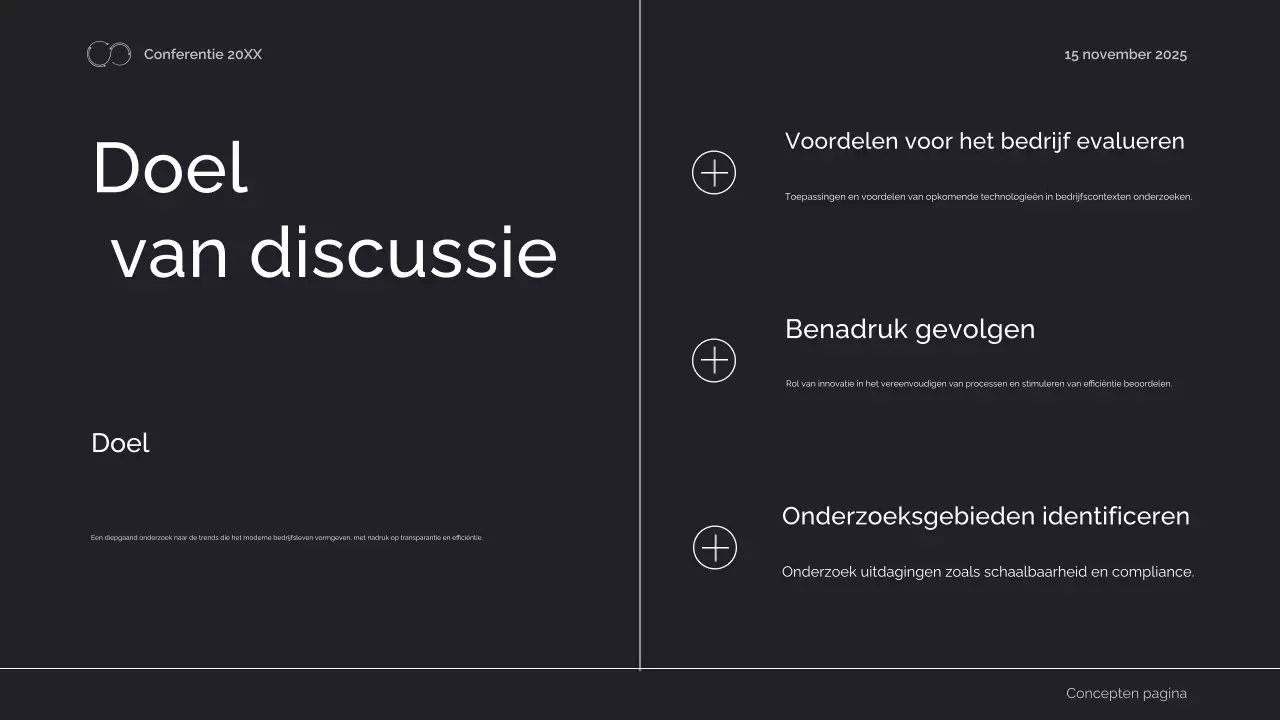 aankondiging zwarte geometrische ingenieursconferentie