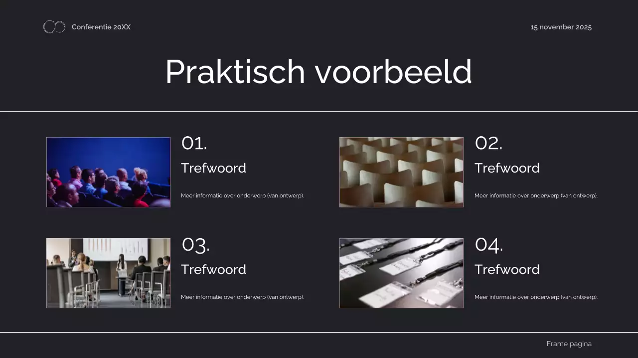 aankondiging zwarte geometrische ingenieursconferentie