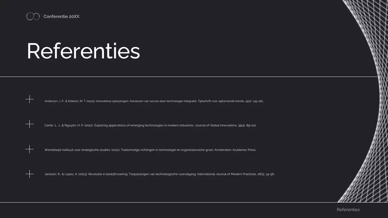 aankondiging zwarte geometrische ingenieursconferentie