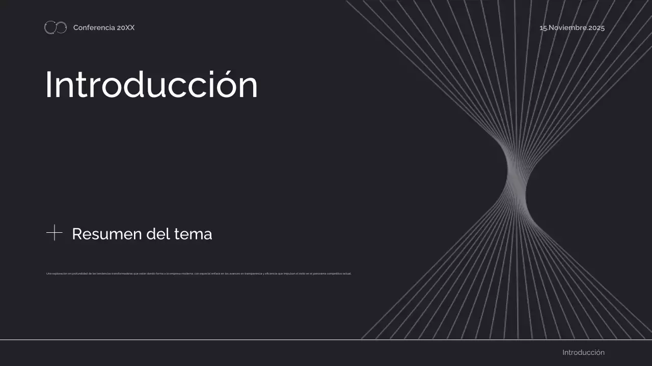 anuncio de la conferencia sobre ingeniería geométrica negra