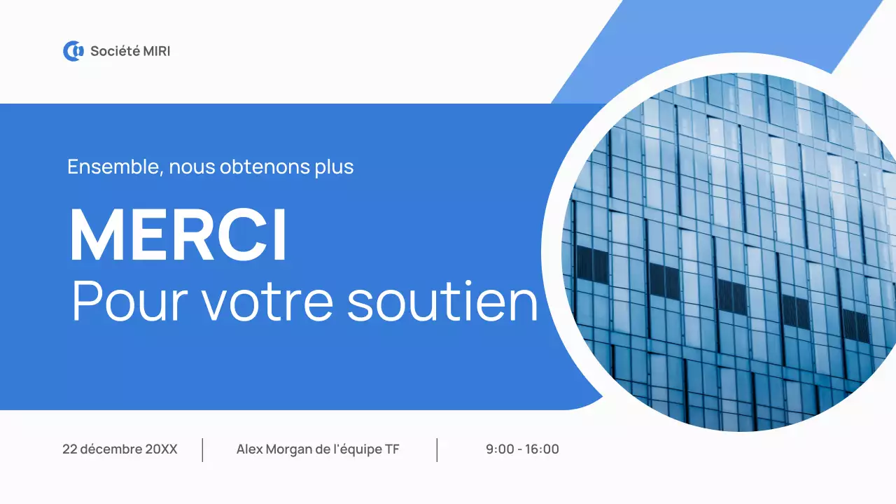 rapport d'examen mensuel blue modern pitch