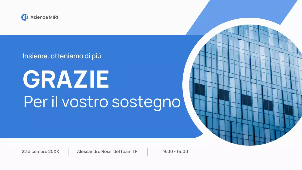 rapporto di revisione mensile blue modern pitch