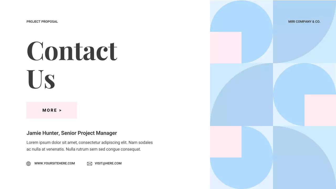 Blue Modern Project Proposal Document Presentation