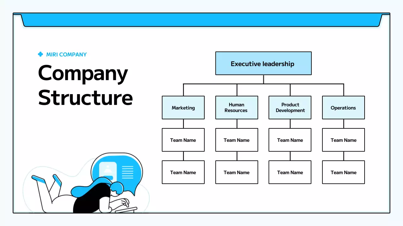 블루 모던 직원 가이드 프레젠테이션