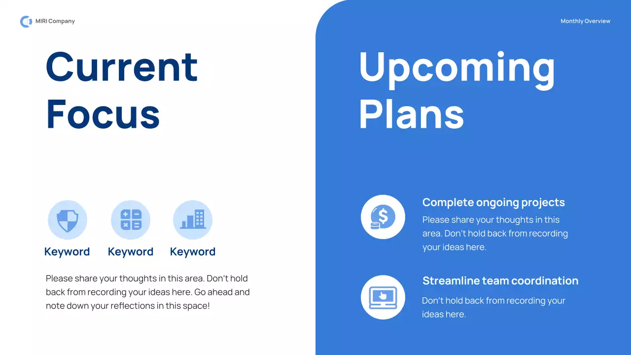 Presentasi Laporan Bisnis Modern Biru