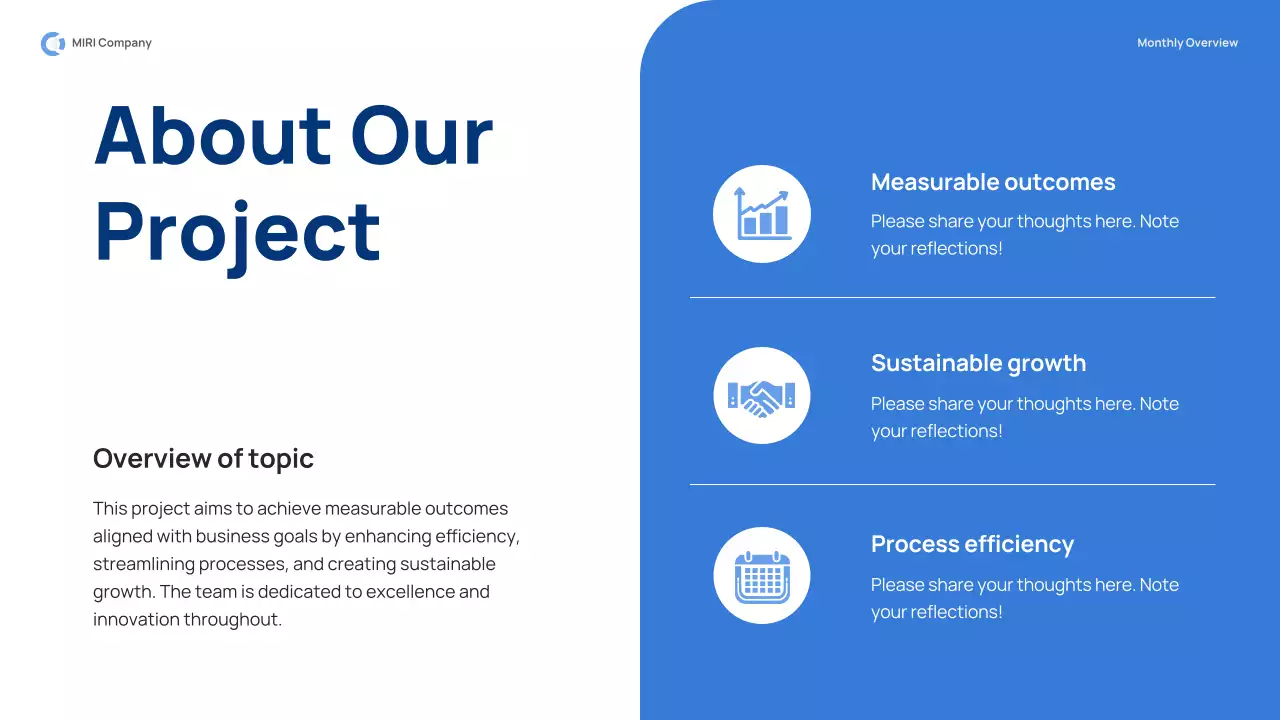 Presentasi Laporan Bisnis Modern Biru