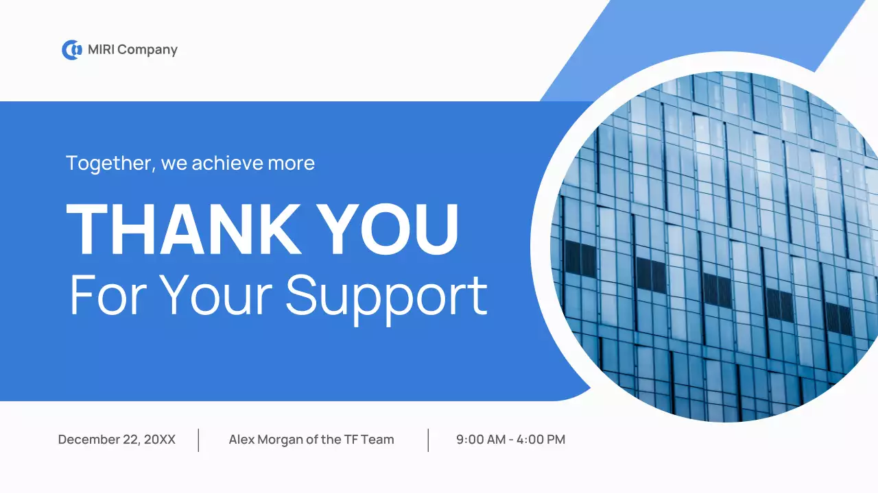 Presentasi Laporan Bisnis Modern Biru