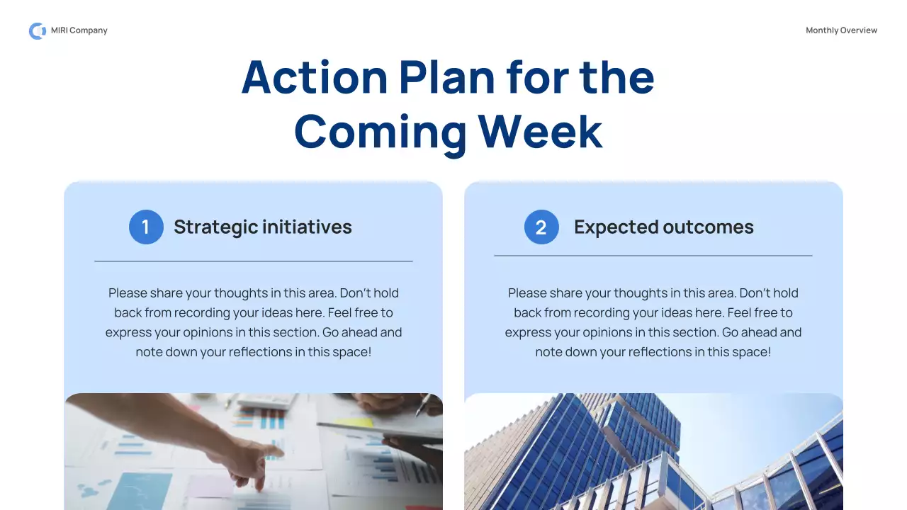 Presentasi Laporan Bisnis Modern Biru