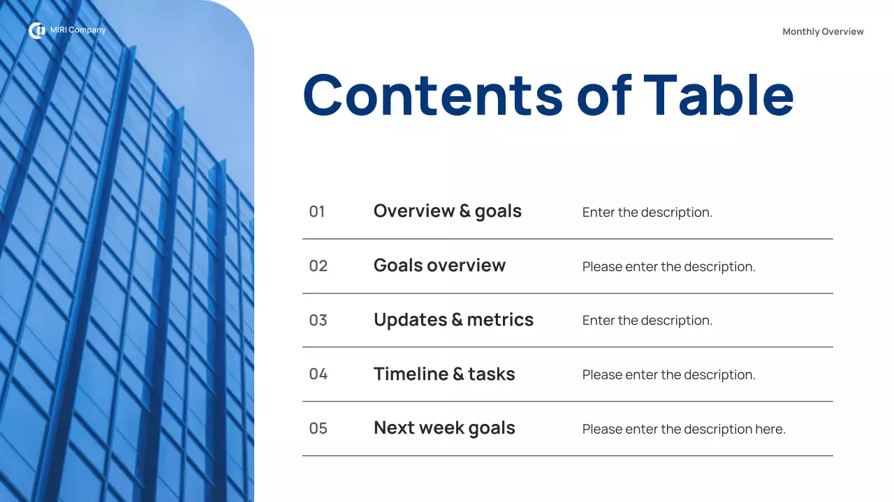 Presentasi Laporan Bisnis Modern Biru