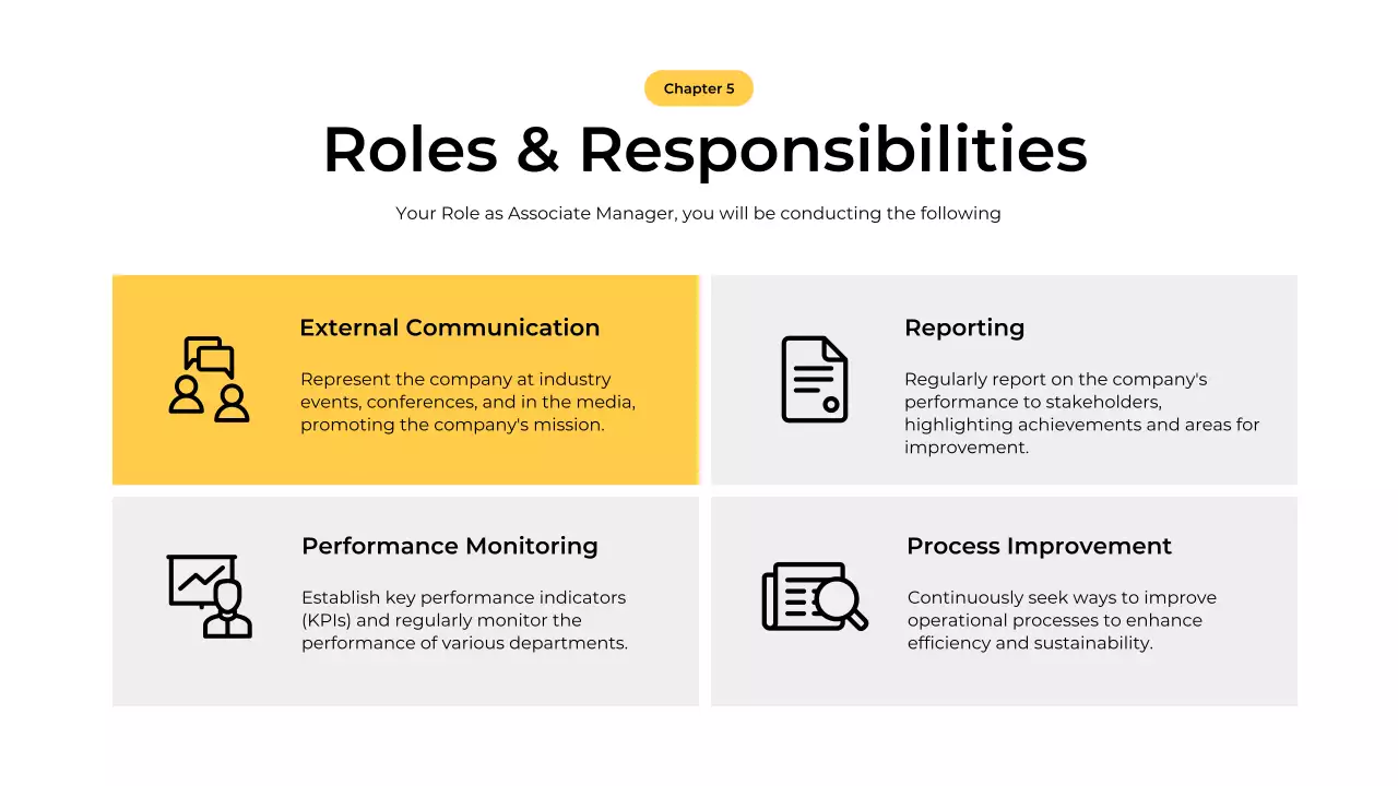 Yellow Modern Onboarding Guide Presentation