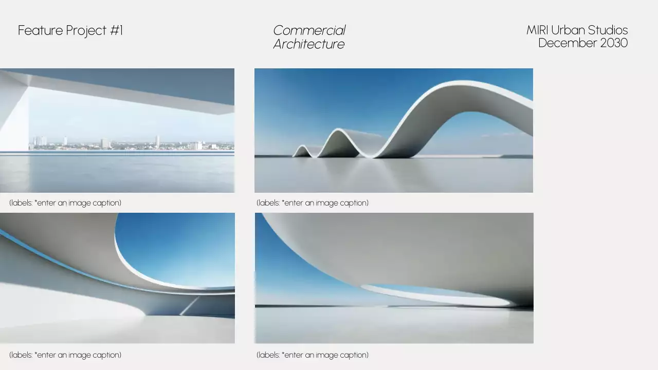 Grey Modern Architecture Portfolio Presentation