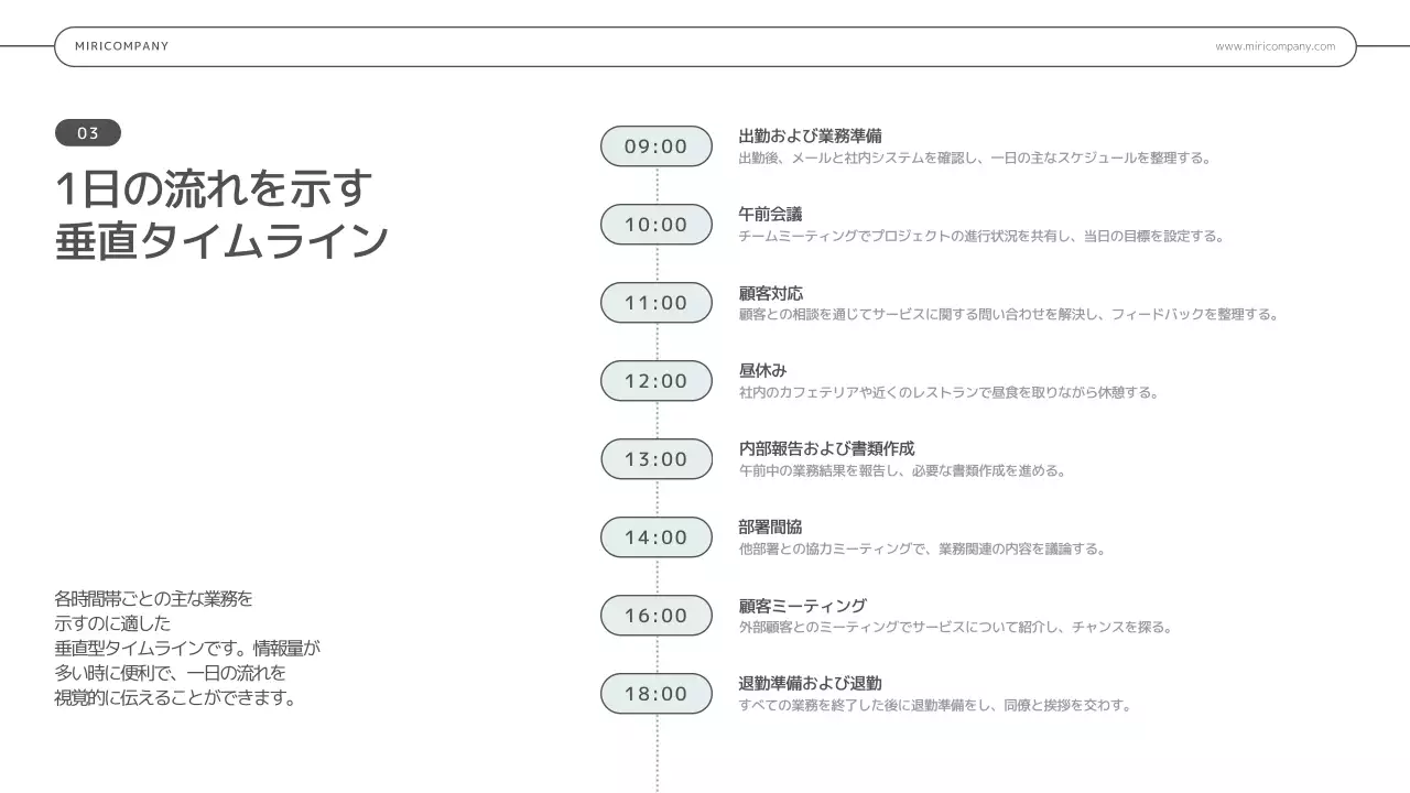 グレー シンプル インフォグラフィック プレゼンテーション