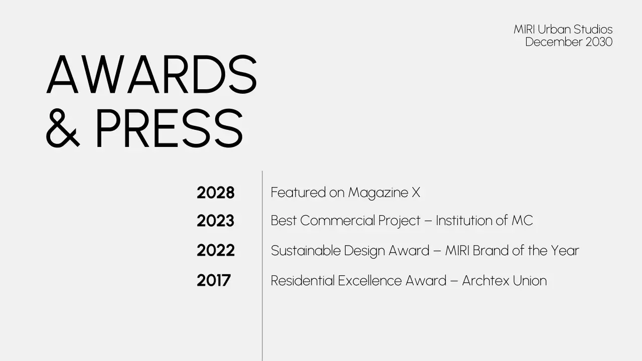 Grey Modern Architecture Portfolio Presentation