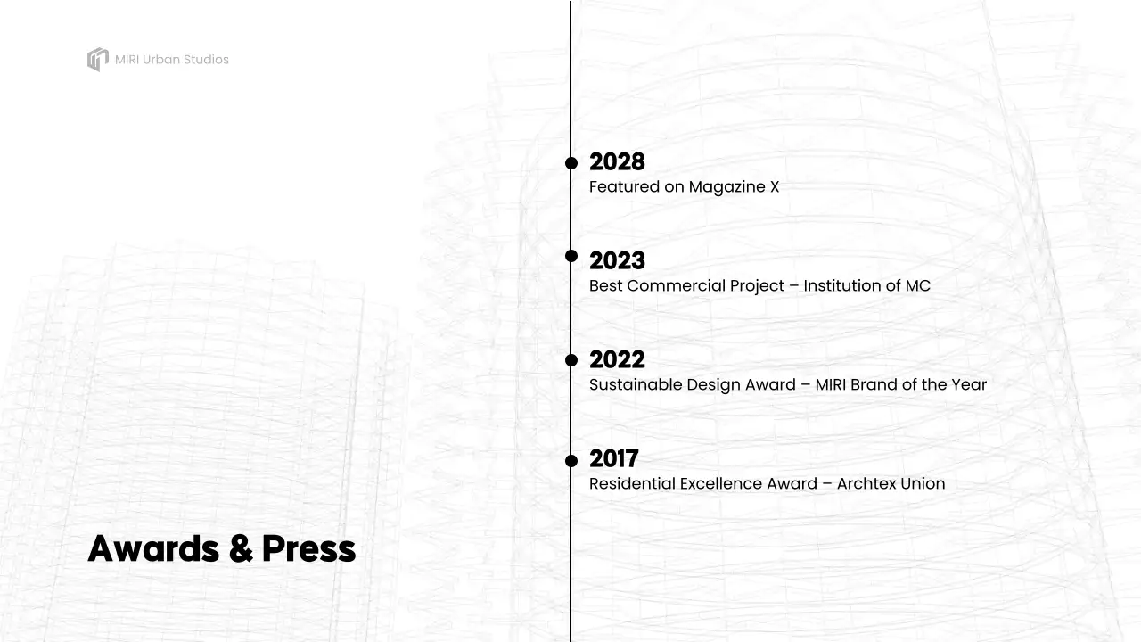 Grey Modern Architecture Portfolio Presentation