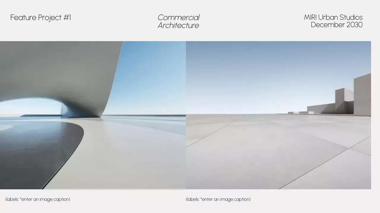 Grey Modern Architecture Portfolio Presentation