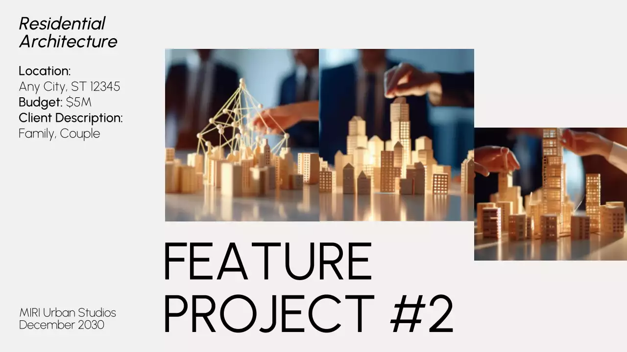 Grey Modern Architecture Portfolio Presentation