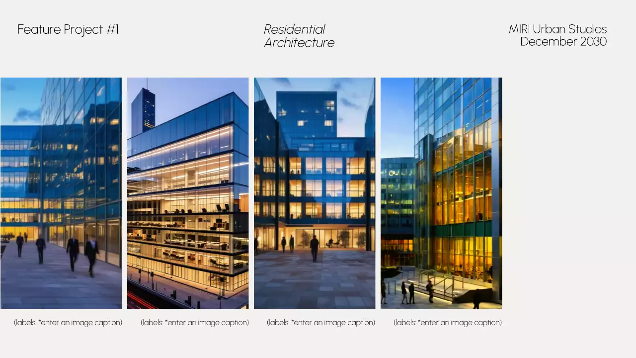 Grey Modern Architecture Portfolio Presentation