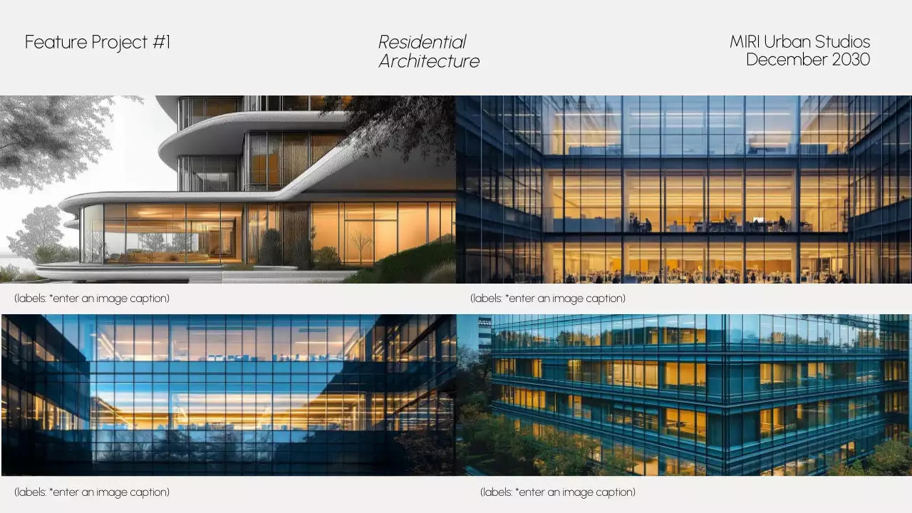 Grey Modern Architecture Portfolio Presentation