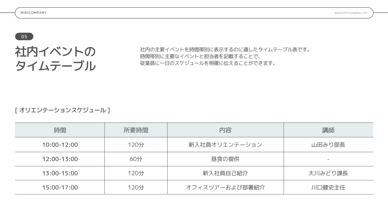 グレー シンプル インフォグラフィック プレゼンテーション