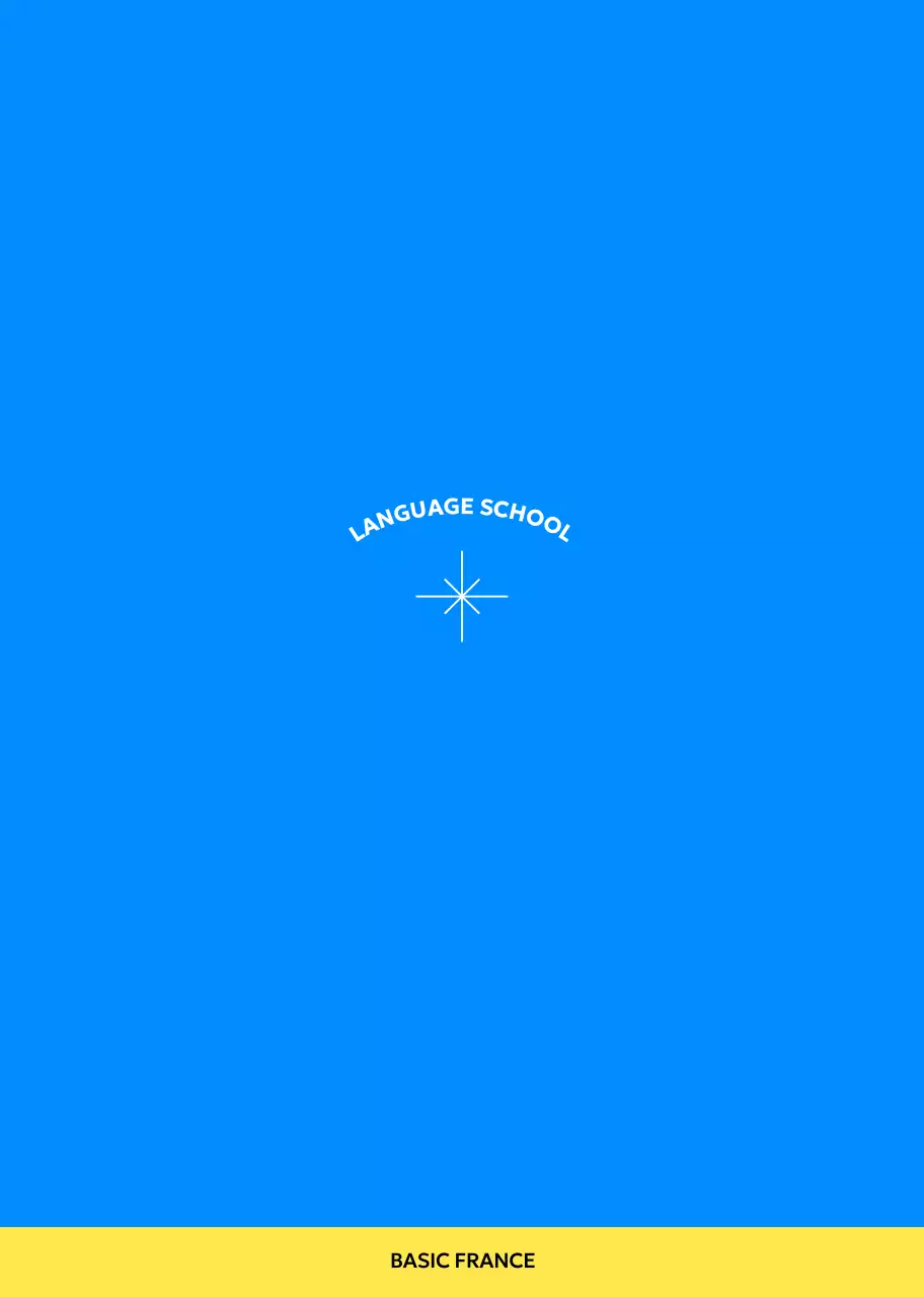 전구 일러스트가 있는 모던한 외국어 학원 홍보