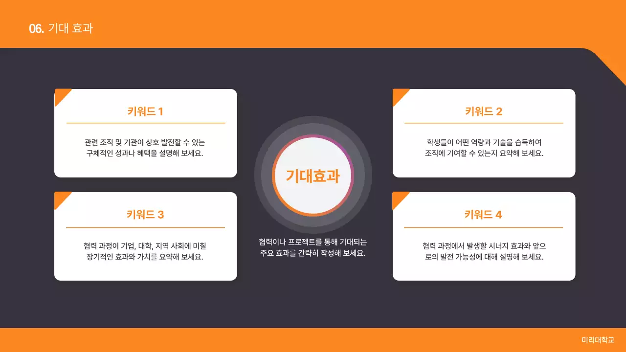 주황 모던 교육 보고서