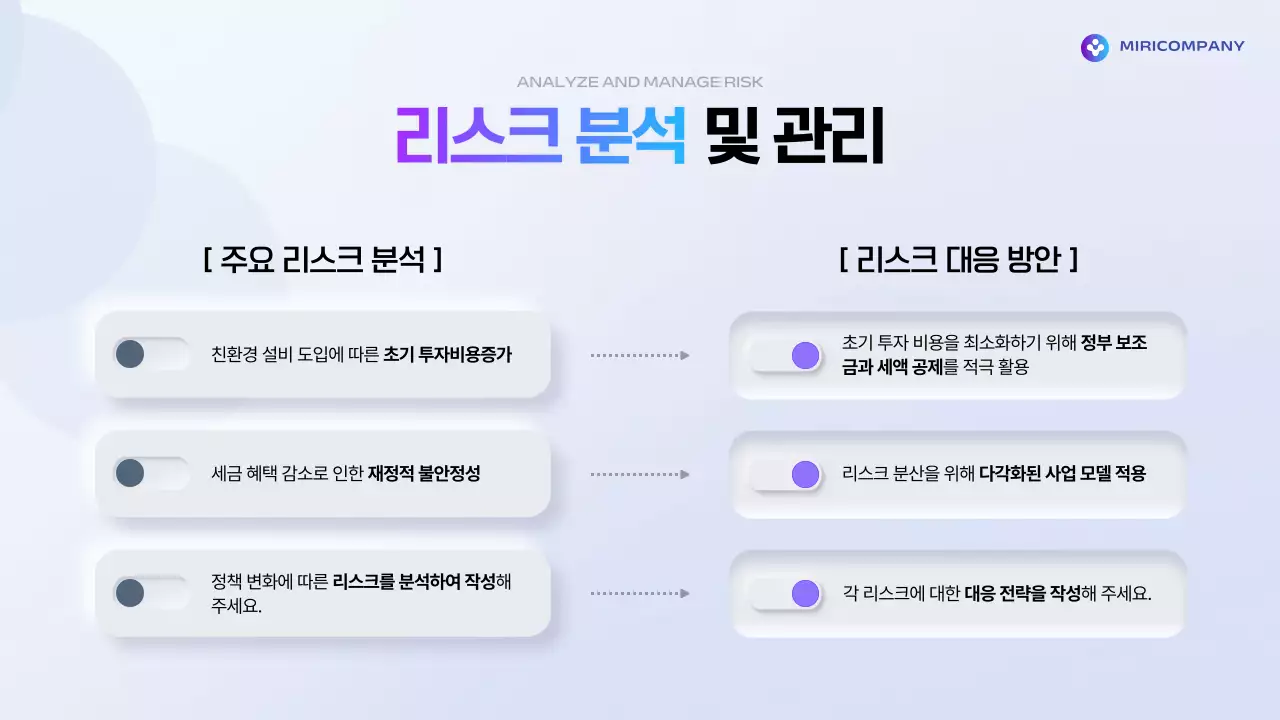 파랑 모던 정책 설명