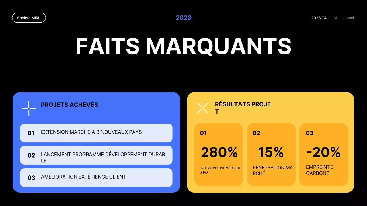 blue modern business report