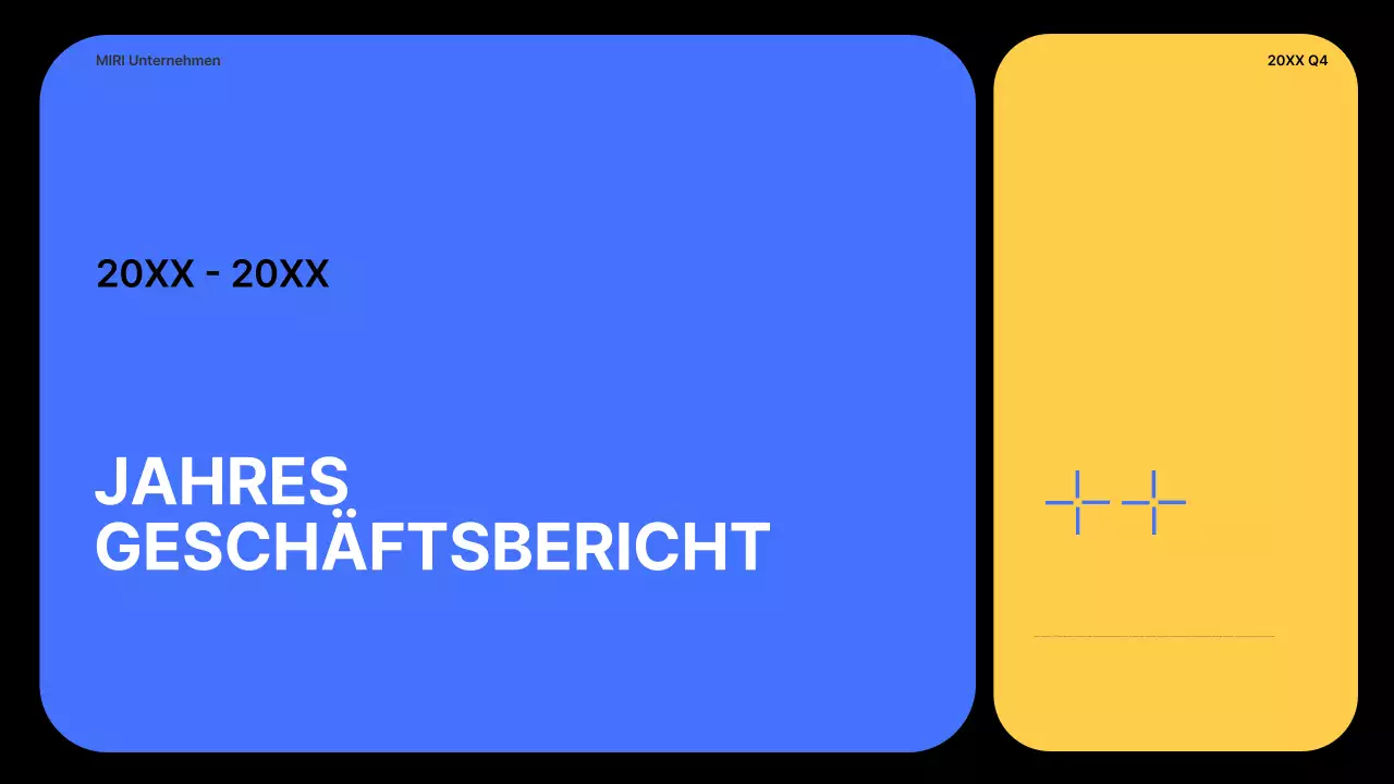 blue modern business report