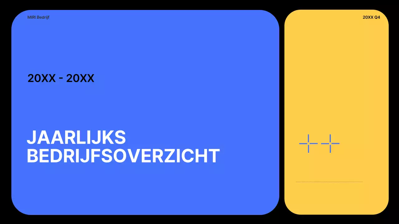 blauw modern zakelijk verslag