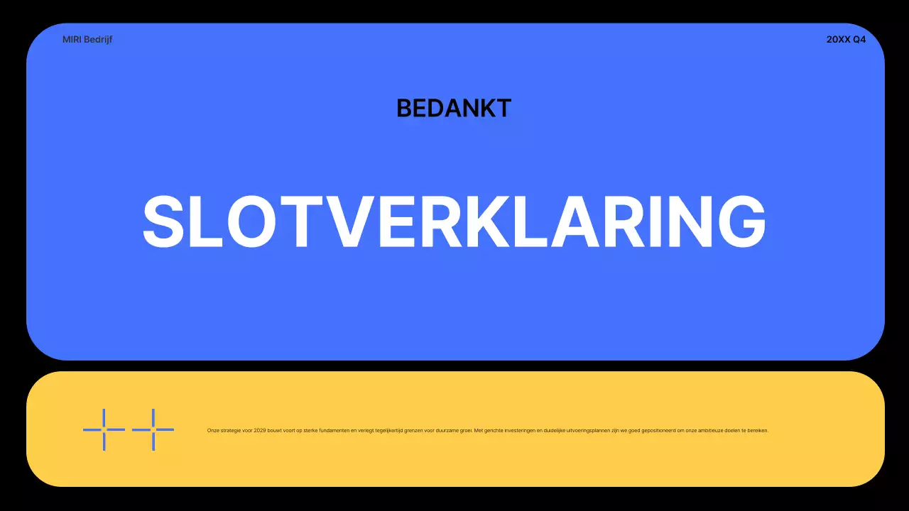 blauw modern zakelijk verslag