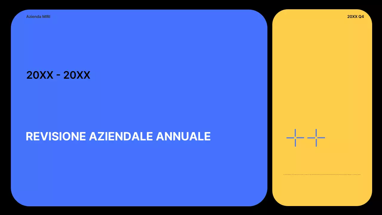 relazione aziendale moderna blu