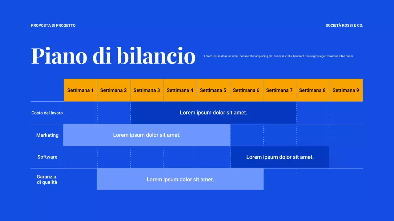 documento di proposta del progetto geometrico blu