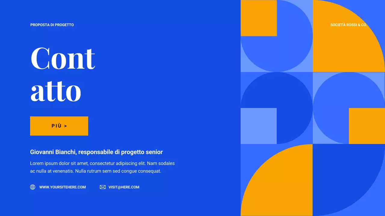 documento di proposta del progetto geometrico blu