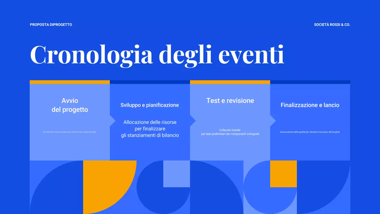 documento di proposta del progetto geometrico blu