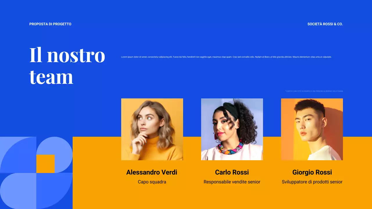 documento di proposta del progetto geometrico blu