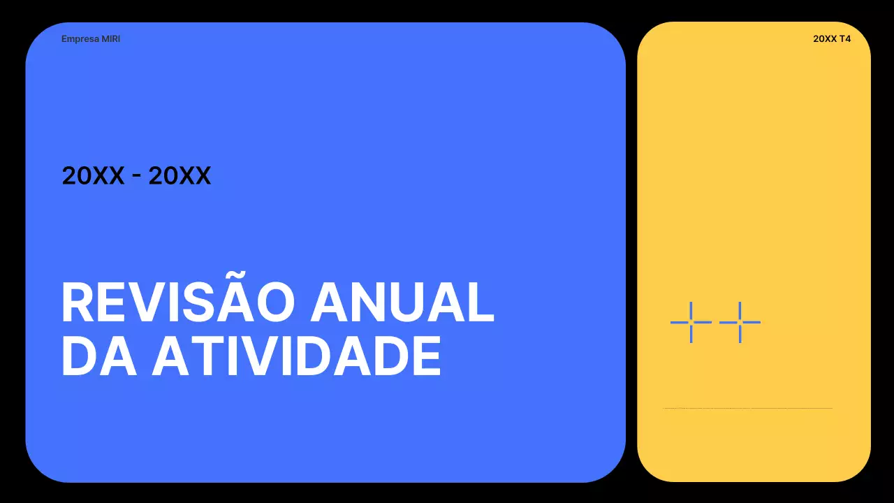 relatório de empresa moderna azul