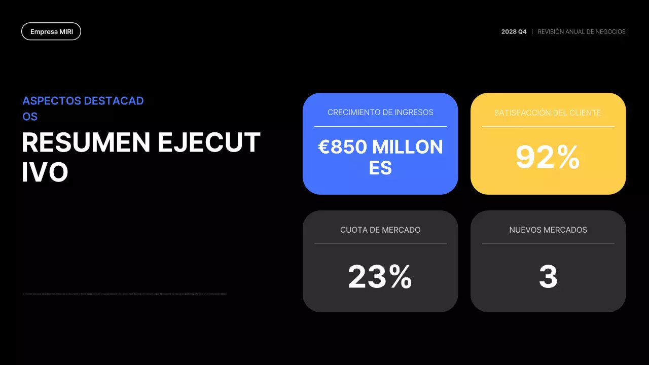 blue modern business report