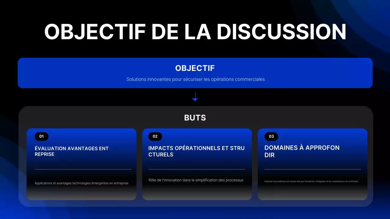 annonce d'un événement sur la technologie moderne bleue