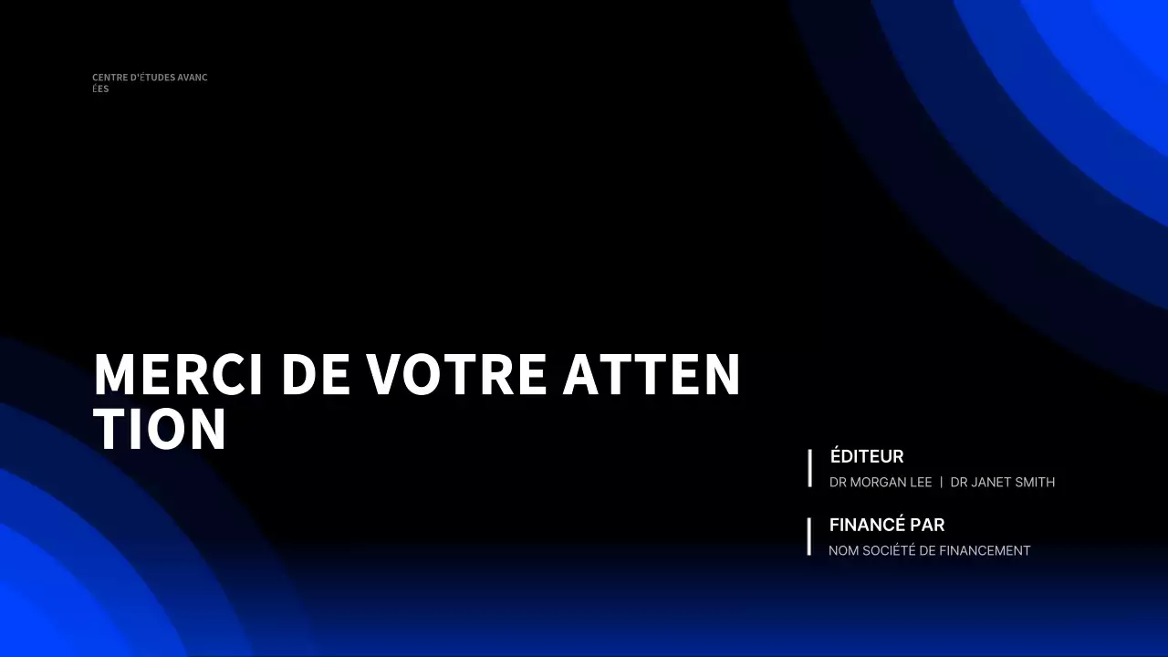 annonce d'un événement sur la technologie moderne bleue