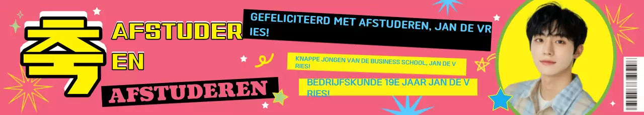 Banner van poptijdschrift voor tieners