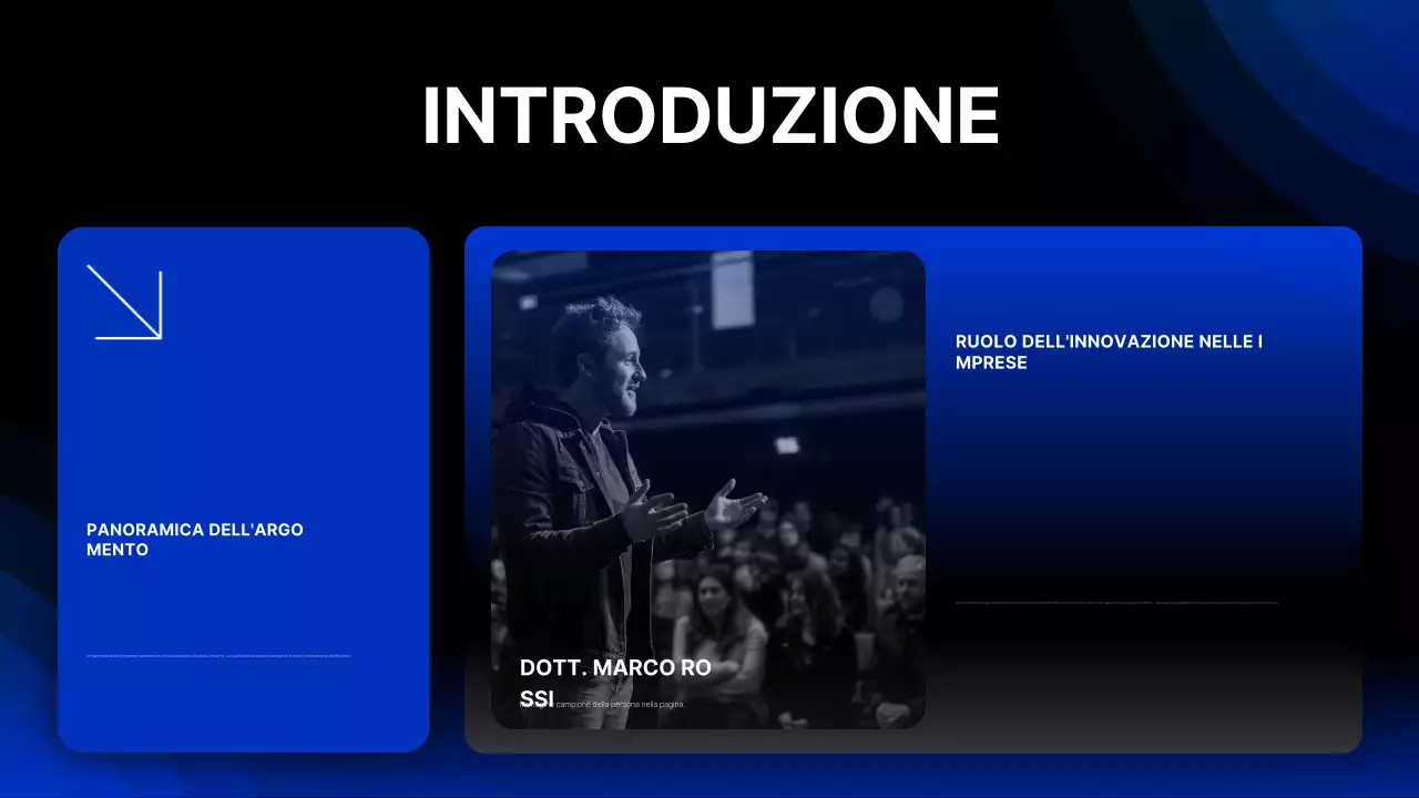 annuncio di un evento di tecnologia moderna blu